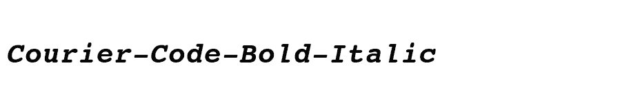 font Courier-Code-Bold-Italic download