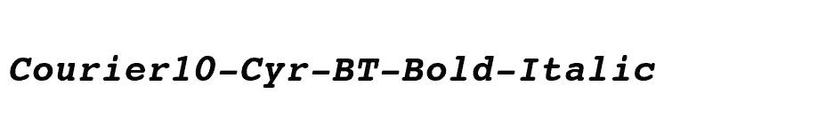 font Courier10-Cyr-BT-Bold-Italic download