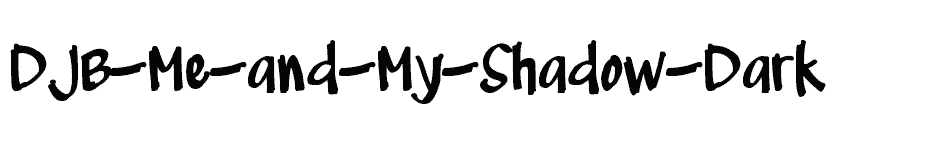 font DJB-Me-and-My-Shadow-Dark download