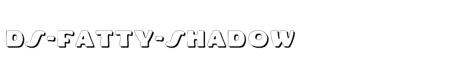 font DS-Fatty-Shadow download