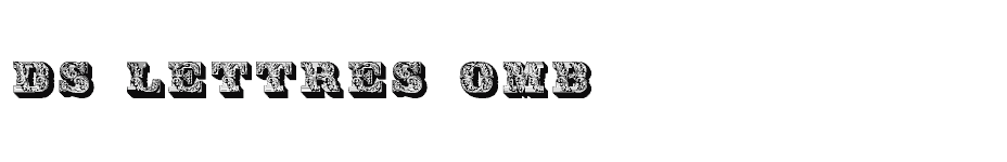 font DS-Lettres-omb download