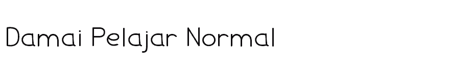 font Damai-Pelajar-Normal download