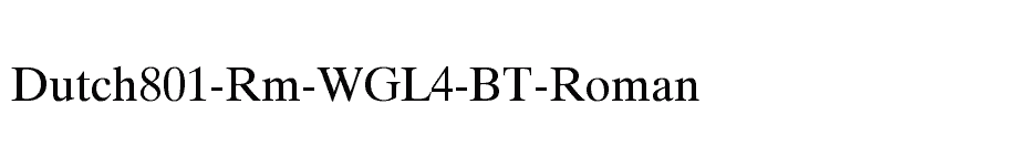 font Dutch801-Rm-WGL4-BT-Roman download