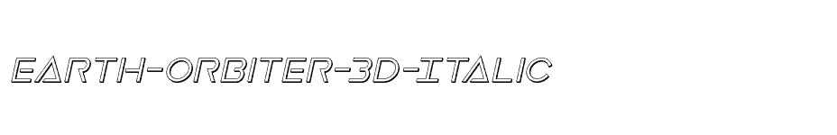 font Earth-Orbiter-3D-Italic download