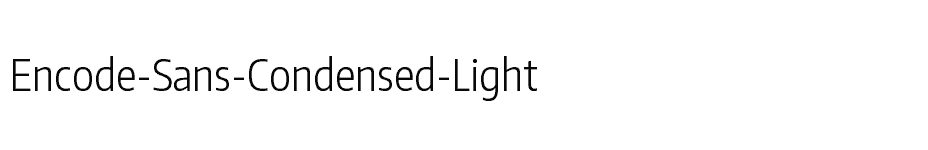 font Encode-Sans-Condensed-Light download