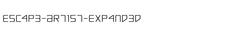 font Escape-Artist-Expanded download