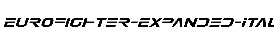 font Eurofighter-Expanded-Italic download