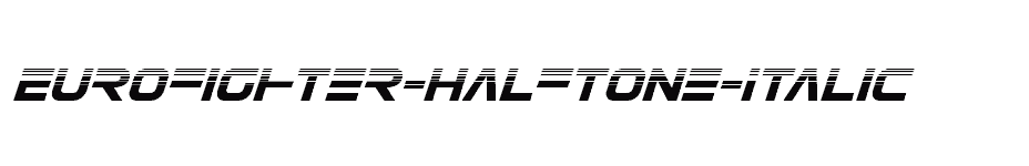 font Eurofighter-Halftone-Italic download