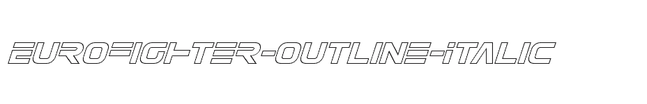 font Eurofighter-Outline-Italic download