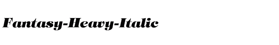 font Fantasy-Heavy-Italic download