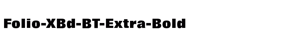 font Folio-XBd-BT-Extra-Bold download