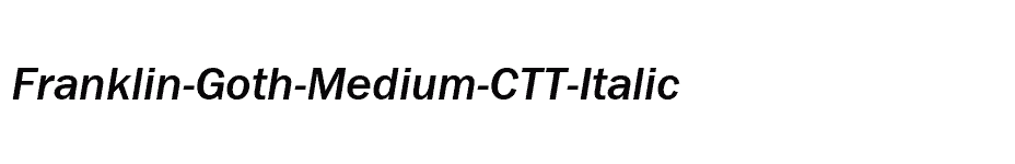 font Franklin-Goth-Medium-CTT-Italic download