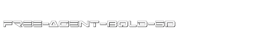 font Free-Agent-Bold-3D download