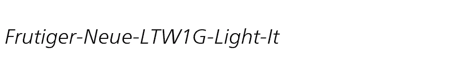 font Frutiger-Neue-LTW1G-Light-It download