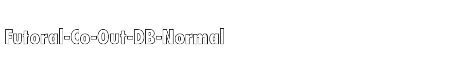 font Futoral-Co-Out-DB-Normal download