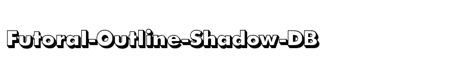 font Futoral-Outline-Shadow-DB download