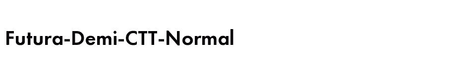 font Futura-Demi-CTT-Normal download