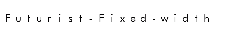 font Futurist-Fixed-width download
