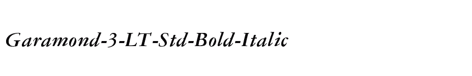 font Garamond-3-LT-Std-Bold-Italic download