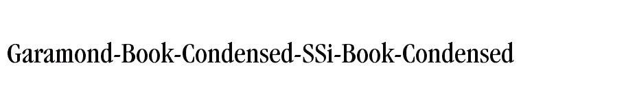 font Garamond-Book-Condensed-SSi-Book-Condensed download