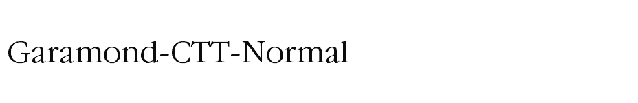 font Garamond-CTT-Normal download