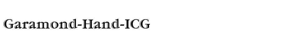 font Garamond-Hand-ICG download