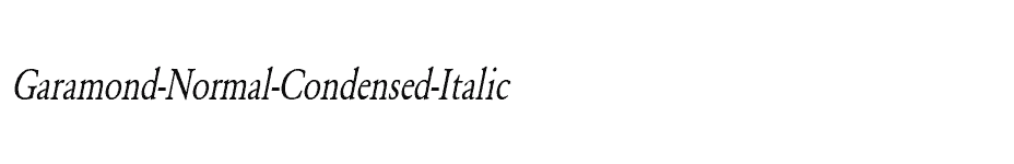 font Garamond-Normal-Condensed-Italic download