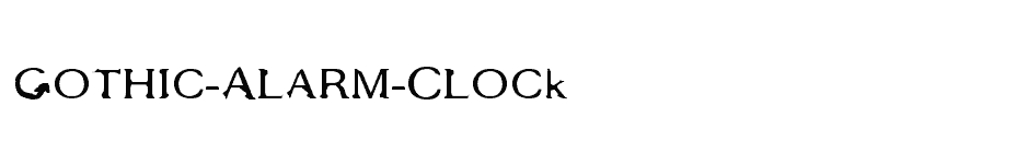 font Gothic-Alarm-Clock download