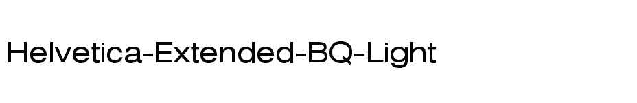 font Helvetica-Extended-BQ-Light download