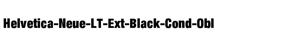 font Helvetica-Neue-LT-Ext-Black-Cond-Obl download