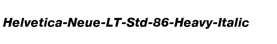 font Helvetica-Neue-LT-Std-86-Heavy-Italic download