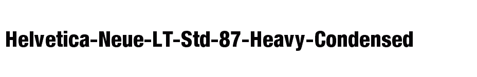 font Helvetica-Neue-LT-Std-87-Heavy-Condensed download