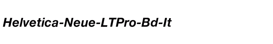 font Helvetica-Neue-LTPro-Bd-It download