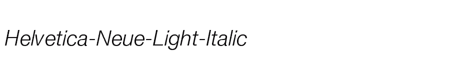 font Helvetica-Neue-Light-Italic download