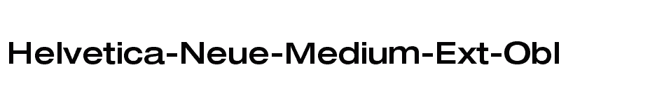 font Helvetica-Neue-Medium-Ext-Obl download