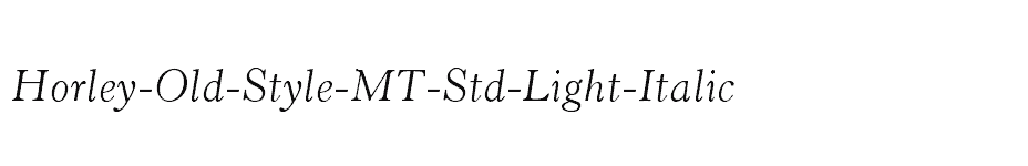 font Horley-Old-Style-MT-Std-Light-Italic download