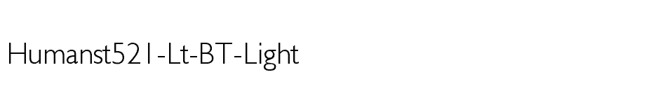 font Humanst521-Lt-BT-Light download