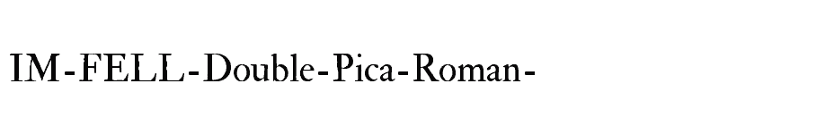 font IM-FELL-Double-Pica-Roman- download