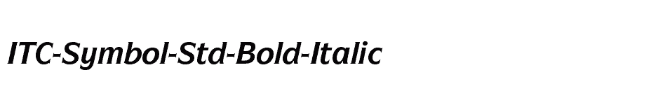 font ITC-Symbol-Std-Bold-Italic download