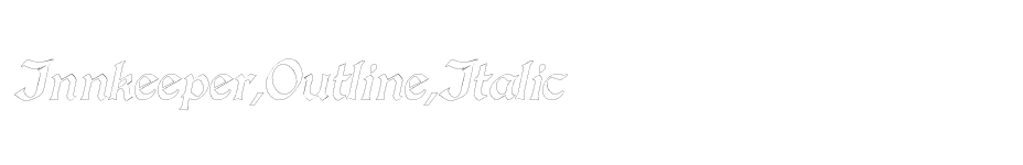 font Innkeeper-Outline-Italic download