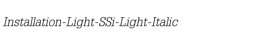 font Installation-Light-SSi-Light-Italic download