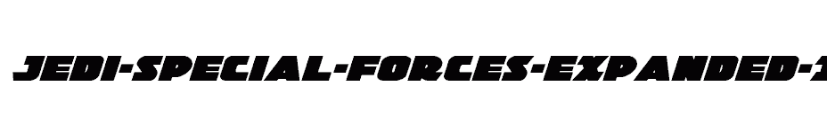 font Jedi-Special-Forces-Expanded-Italic download
