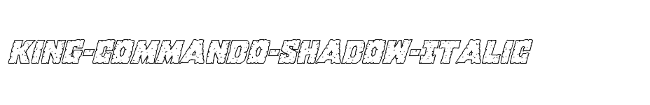 font King-Commando-Shadow-Italic download