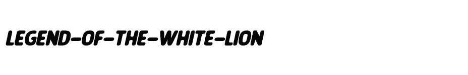 font LEGEND-OF-THE-WHITE-LION download