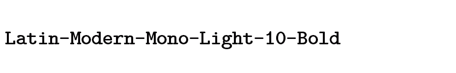 font Latin-Modern-Mono-Light-10-Bold download