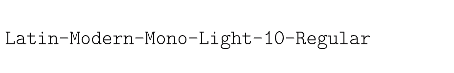 font Latin-Modern-Mono-Light-10-Regular download