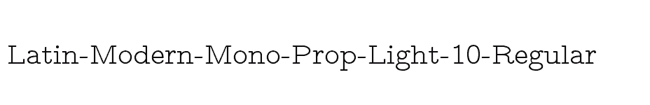 font Latin-Modern-Mono-Prop-Light-10-Regular download