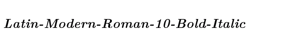 font Latin-Modern-Roman-10-Bold-Italic download