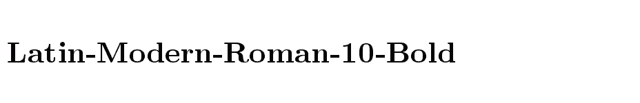 font Latin-Modern-Roman-10-Bold download