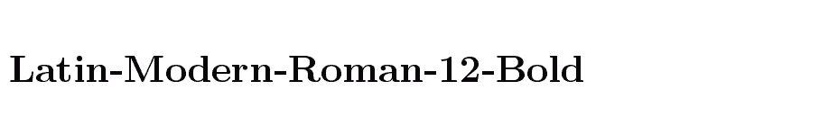 font Latin-Modern-Roman-12-Bold download